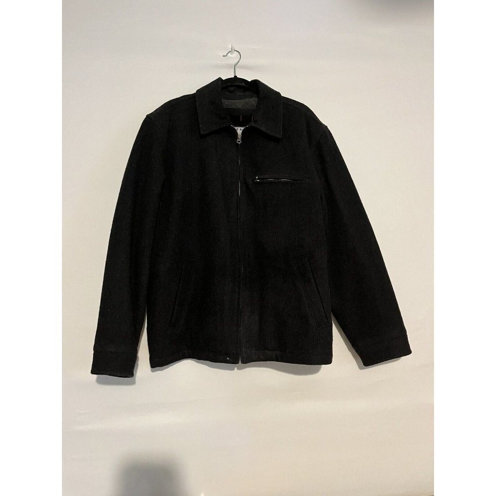 SIZE LARGE OLD NAVY GRAY WOOL BLEND SUPER WARM ZIP UP JACKET